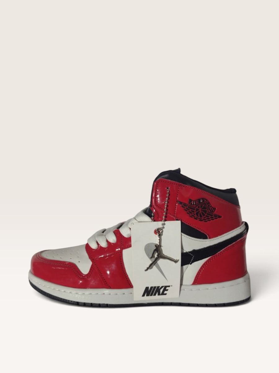 Jordan 1 Mid Blanco / Rojo